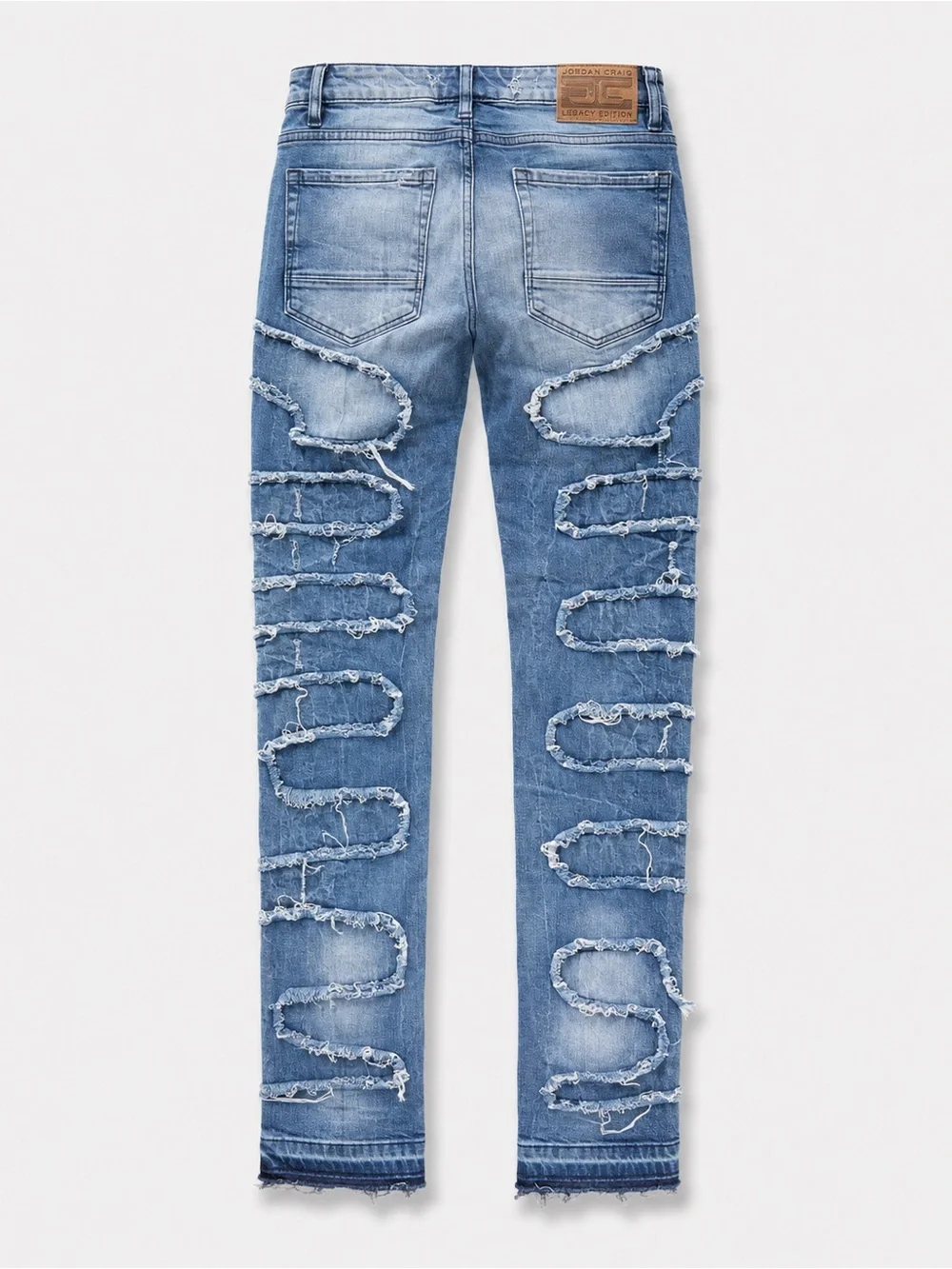 Jordan Men’s Distressed Blue Slim Straight Jeans
